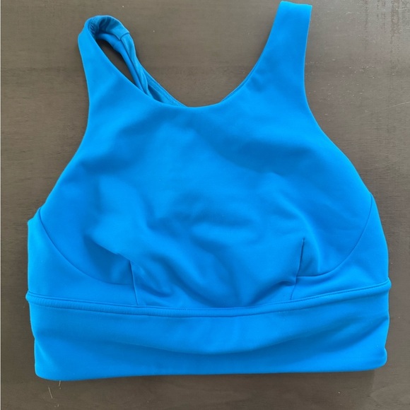 lululemon athletica Other - Lululemon 6 Wunder Train Longline Sports Bra Activewear Blue Women’s